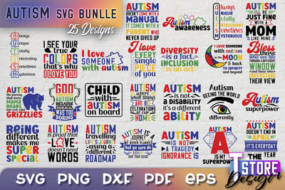 Autism SVG | Autism Awareness SVG | Autism Quotes | Autism Awareness SVG The T Store Design 