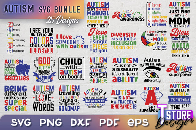 Autism SVG | Autism Awareness SVG | Autism Quotes | Autism Awareness SVG The T Store Design 
