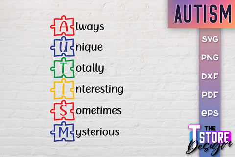 Autism SVG | Autism Awareness SVG | Autism Quotes | Autism Awareness SVG The T Store Design 