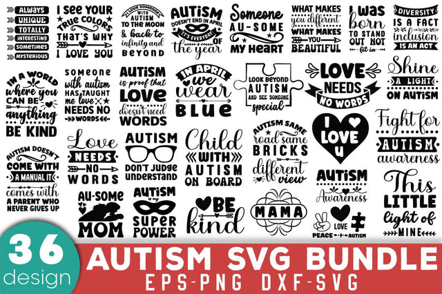 Autism SVG Bundle SVG Angelina750 