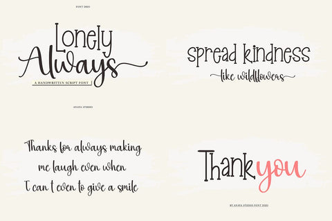 Autum Style Font BUndle Font Studio Rhd Store 