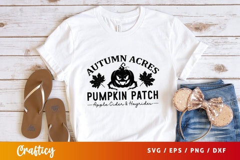 Autumn acres pumpkin patch apple cider & hayrides svg Design SVG Designangry 