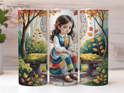 Autumn Baby Girl Tumbler Wrap, Autumn Girl Wrap, 20oz Sublimation, Cute Baby Cup, Fall Kids Mug, Autumn Baby Tumbler, Baby Shower Drinkware Sublimation Lara' s Designs 