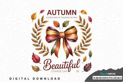 Autumn beauty sublimation png design Sublimation Regulrcrative 