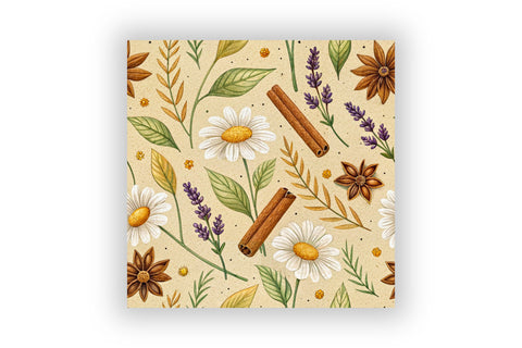 Autumn Berries & Foliage Seamless Pattern, Autumn Craft Work, Autumn Pattern, Fall Pattern, Scrapbook Kit, Autumn Leaves, Autumn Vibe Digital Pattern FloridPrintables 