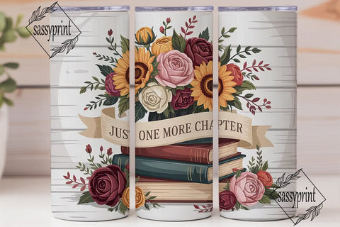 Autumn Book Lover Tumbler Wrap Sublimation sassyprint 