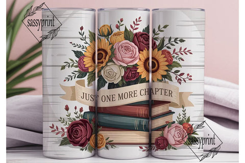 Autumn Book Lover Tumbler Wrap Sublimation sassyprint 