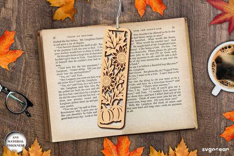 Autumn Bookmarks Laser Cut Bundle SVG SvgOcean 