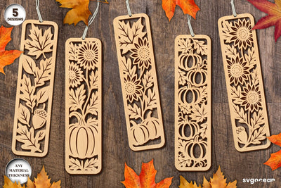 Autumn Bookmarks Laser Cut Bundle SVG SvgOcean 