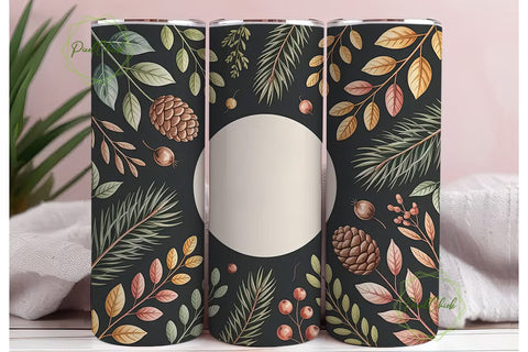 Autumn Botanicals 20oz Tumbler Wrap Sublimation PixelChick 