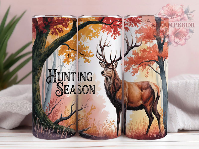 Autumn Buck Hunting Camouflage Tumbler Wrap, Buck Season Design, Deer Hunter Gift, Autumn Wildlife Cup, Hunting Life Art, Camouflage Wrap, Outdoorsman Sublimation Sublimation Li Zamperini 