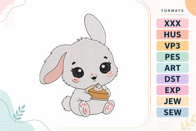 Autumn Bunny Treat Embroidery Design Embroidery/Applique DESIGNS sg embroidery 