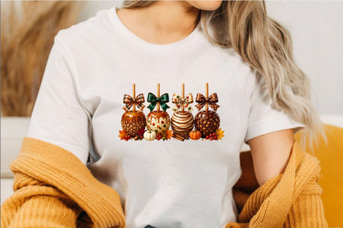Autumn Caramel Apple Clipart Sublimation SVGArt 