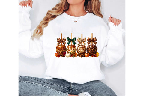 Autumn Caramel Apple Clipart Sublimation SVGArt 