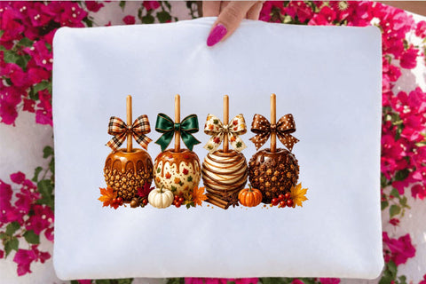Autumn Caramel Apple Clipart Sublimation SVGArt 