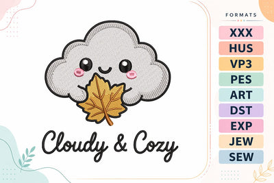 Autumn Cloudy & Cozy Embroidery Design Embroidery/Applique DESIGNS sg embroidery 