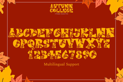 Autumn College Font Dm Letter Studio 