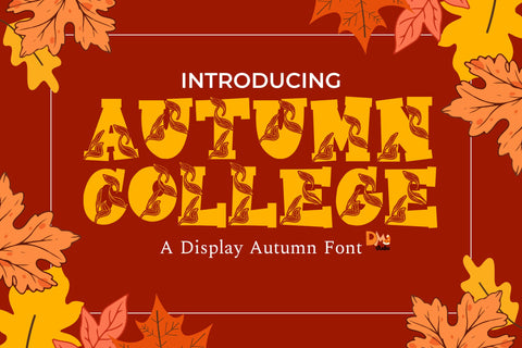 Autumn College Font Dm Letter Studio 