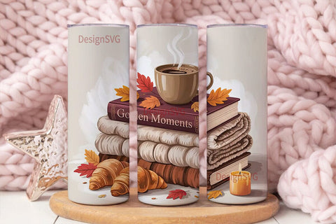 Autumn Cozy Vibes 20oz Tumbler Wrap Sublimation DesignSVG 