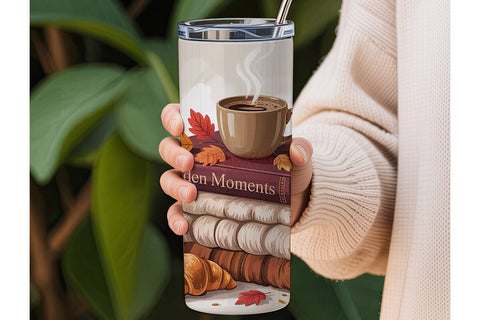 Autumn Cozy Vibes 20oz Tumbler Wrap Sublimation DesignSVG 