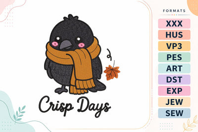 Autumn Crisp Days Embroidery Design Embroidery/Applique DESIGNS sg embroidery 