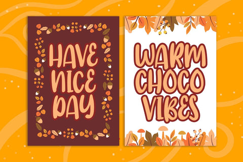 Autumn Crush Font Font Dm Letter Studio 