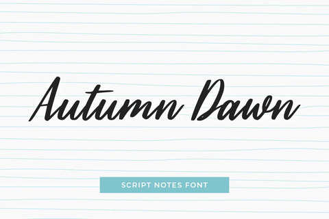 Autumn Dawn Font Abo Daniel Studio 