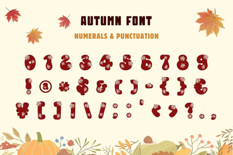 Autumn - Decorative Font Font AnningArts Design 