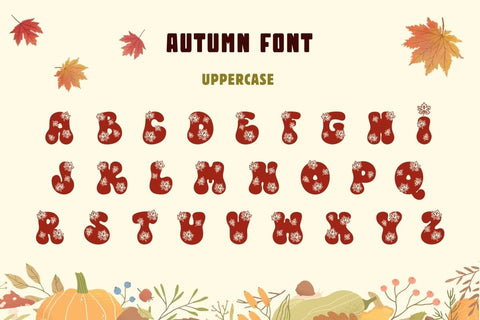 Autumn - Decorative Font Font AnningArts Design 
