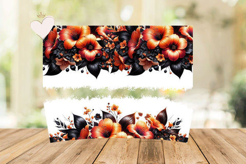 Autumn Elegance Chic Floral 40oz Tumbler Sublimation Design Sublimation BijouBay 
