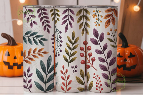 Autumn Foliage 20oz Tumbler Wrap Sublimation PixelChick 