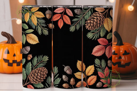 Autumn Foliage 20oz Tumbler Wrap Sublimation PixelChick 
