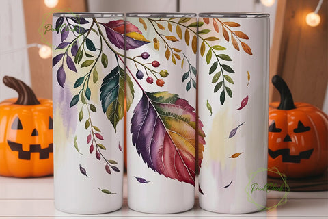 Autumn Foliage 20oz Tumbler Wrap Sublimation PixelChick 