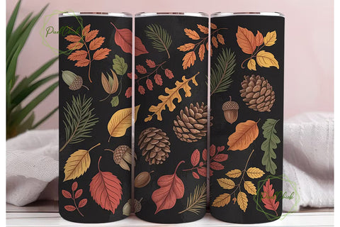 Autumn Foliage 20oz Tumbler Wrap Sublimation PixelChick 