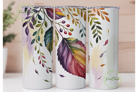 Autumn Foliage 20oz Tumbler Wrap Sublimation PixelChick 