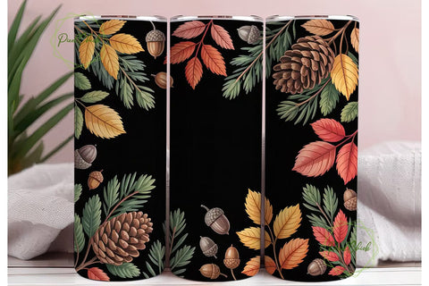 Autumn Foliage 20oz Tumbler Wrap Sublimation PixelChick 