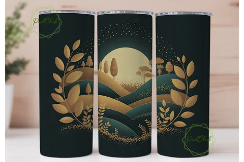 Autumn Forest Glow 20oz Tumbler Wrap Sublimation PixelChick 