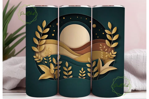 Autumn Forest Glow 20oz Tumbler Wrap Sublimation PixelChick 
