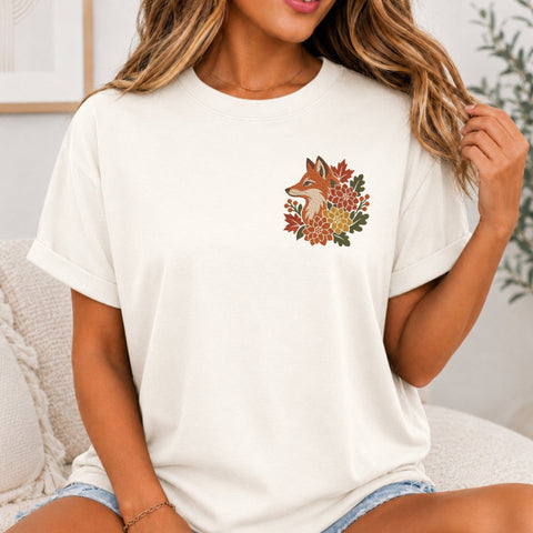 Autumn Fox Embroidery Design – Floral Fox Machine Embroidery File, Fall Flowers & Leaves Woodland Animal Design Embroidery/Applique DESIGNS PatternFeed8 