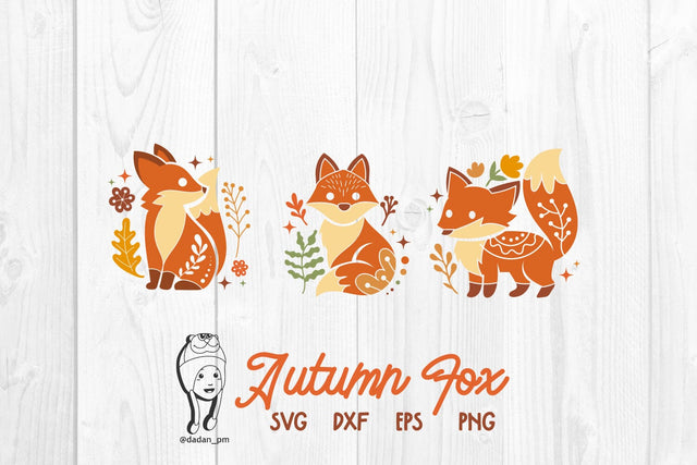 Autumn fox svg SVG dadan_pm 
