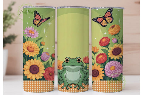 Autumn Frog 20oz Tumbler Wrap Sublimation PixelChick 