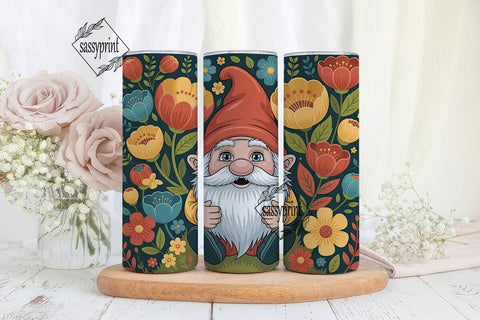 Autumn Gnome 20oz Tumbler Wrap Sublimation sassyprint 