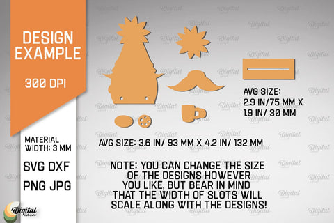 Autumn Gnome Laser Cut Design. Fall Gnome Shelf Sitter SVG SVG Evgenyia Guschina 