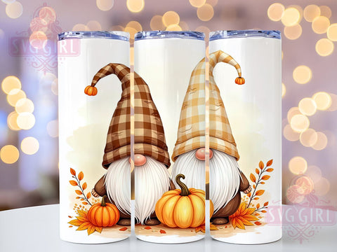 Autumn Gnome Tumbler Wrap, Fall Pumpkin Tumbler, 20oz Sublimation Design, Seasonal Drinkware, Gnome Fall Decor, Cute Gnome Tumbler, Harvest Tumbler Wrap Sublimation SvggirlplusArt 