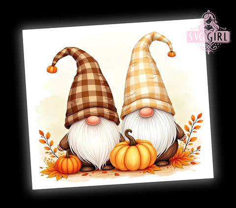 Autumn Gnome Tumbler Wrap, Fall Pumpkin Tumbler, 20oz Sublimation Design, Seasonal Drinkware, Gnome Fall Decor, Cute Gnome Tumbler, Harvest Tumbler Wrap Sublimation SvggirlplusArt 