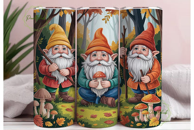Autumn Gnomes Forest 20oz Tumbler Wrap Sublimation PixelChick 