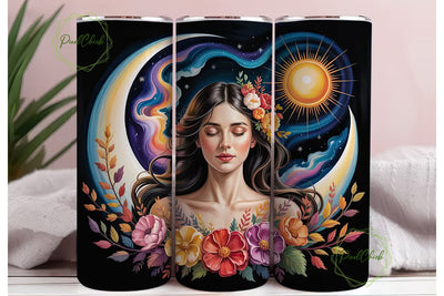 Autumn Goddess 20oz Tumbler Wrap Sublimation PixelChick 