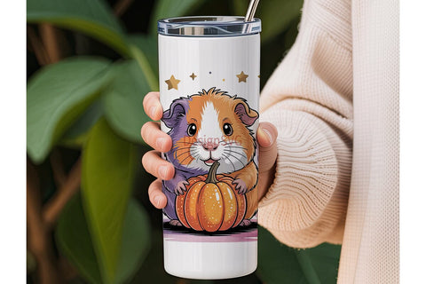 Autumn Guinea Pig 20oz Tumbler Wrap Sublimation DesignSVG 