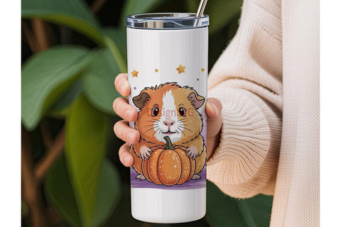 Autumn Guinea Pig 20oz Tumbler Wrap Sublimation DesignSVG 