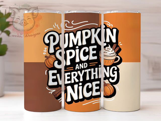 Autumn Harvest Cozy Fall Tumbler, Fall Wrap, Autumn Vibes, 20Oz Tumbler, Sublimation Design, Cozy Season, Harvest Theme Sublimation Lara' s Designs 